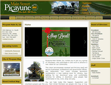 Tablet Screenshot of picayunemainstreet.com